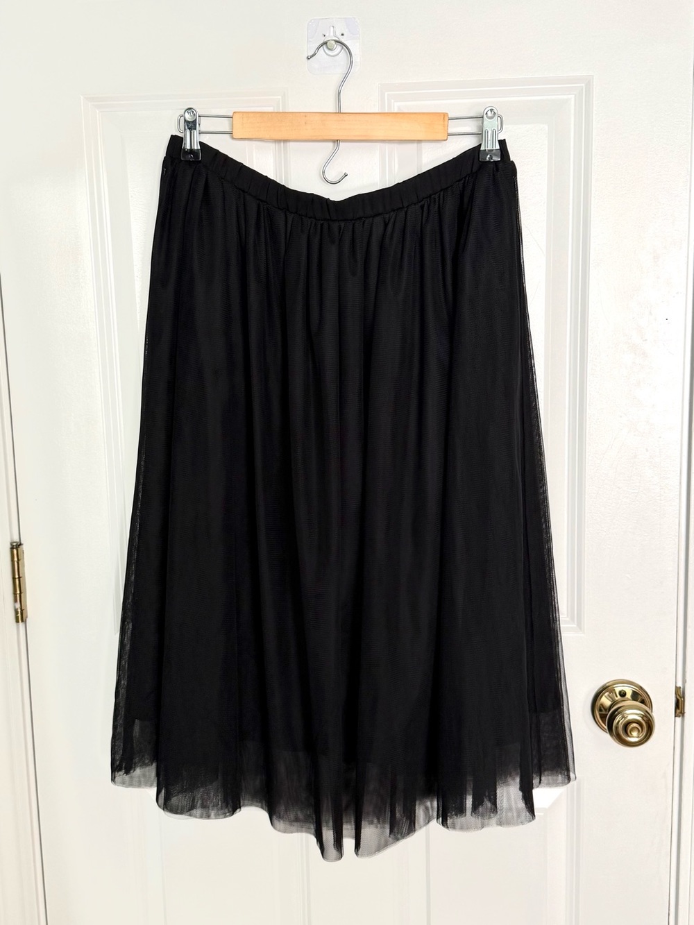 NWT Banana Republic Factory Black Midi Tulle Skirt Elegant Women's Skirt Medium